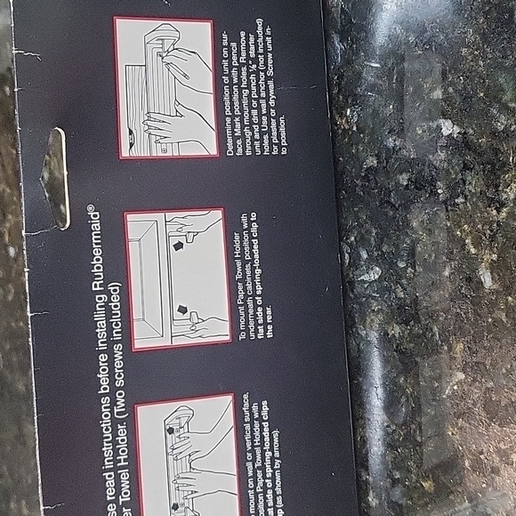 Vintage Rubbermaid Paper Towel Holder Almond Plastic 2364 1990 USA - Picture 3 of 6